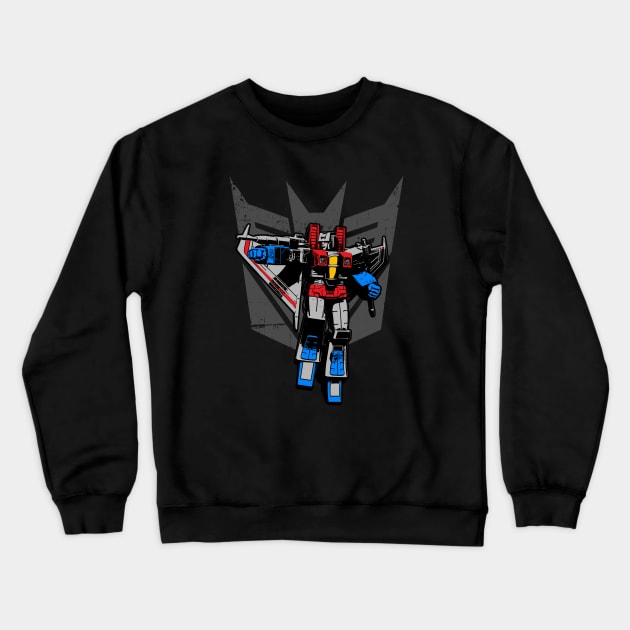 STARSCREAM - Big Decepticon Crewneck Sweatshirt by ROBZILLA